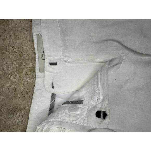 LOFT classic white linen mid-rise casual shorts Size 2 - Picture 3 of 6